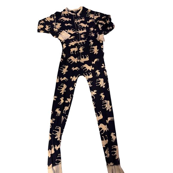 Classic Moose Adult Blue Onesie Flapjack - Picture 1 of 4